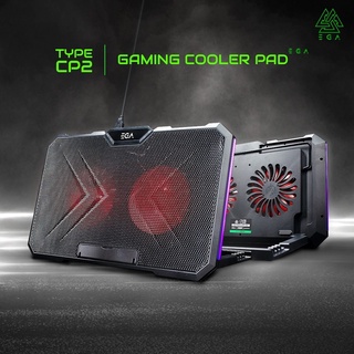 พัดลมโน๊ตบุ๊ค EGA TYPE CP2 GAMING COOLER PAD RGB