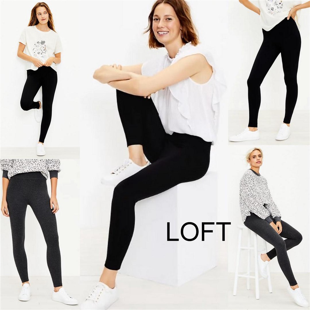 เลกกิ้งผ้าฝ้ายผู้หญิงแบรนด์ 3 สี ANN T4YLOR L0FT ส่งออกเดิม surplus