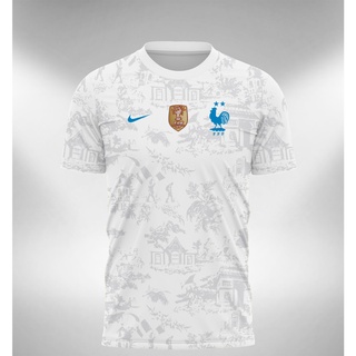 เสื้อกีฬาแขนสั้น ลายทีมชาติฝรั่งเศส ทีมเยือน 2022 2023