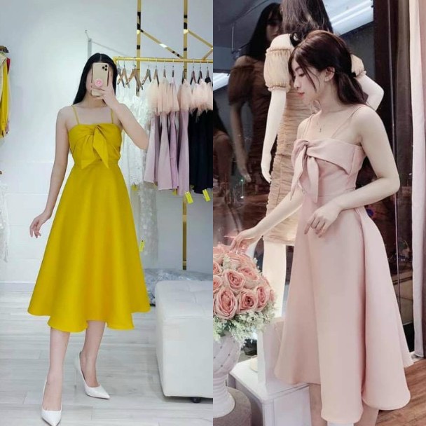 2S PINK BOW DRESS - GD071