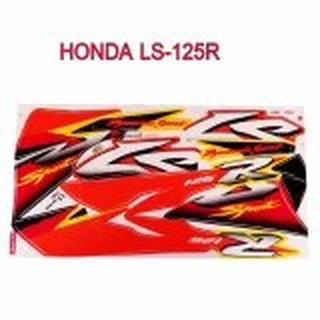 A สติ๊กเกอร์ติดรถมอเตอร์ไซด์ สำหรับ HONDA LS125-R ปี2001 สีเหลือง