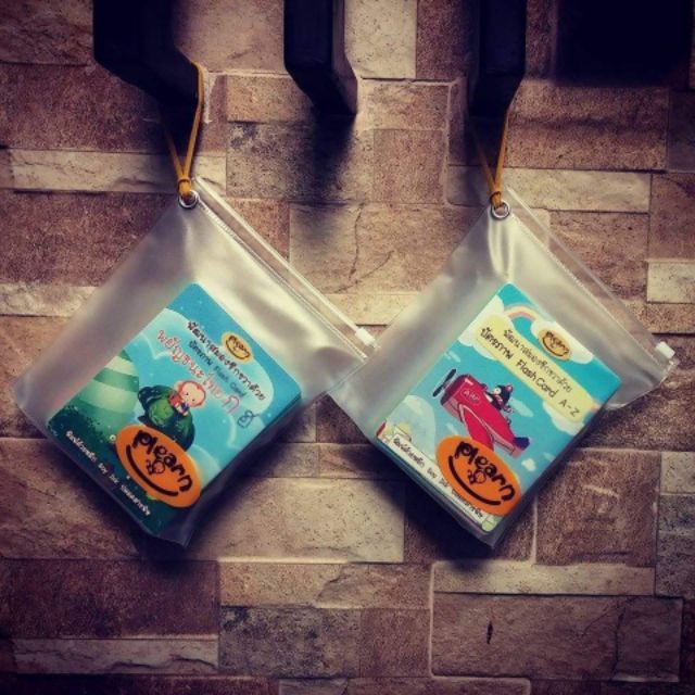 Plearn Flashcards กขค+ABC พิมพ์ด้วยหมึกถั่วเหลืองปลอดภัย