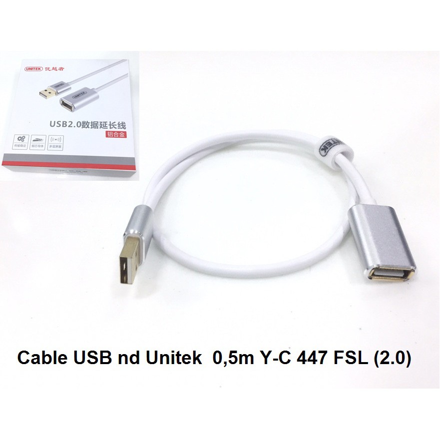 สาย Unitek USB nd 0.5 ม. YC 447 FSL (2.0)