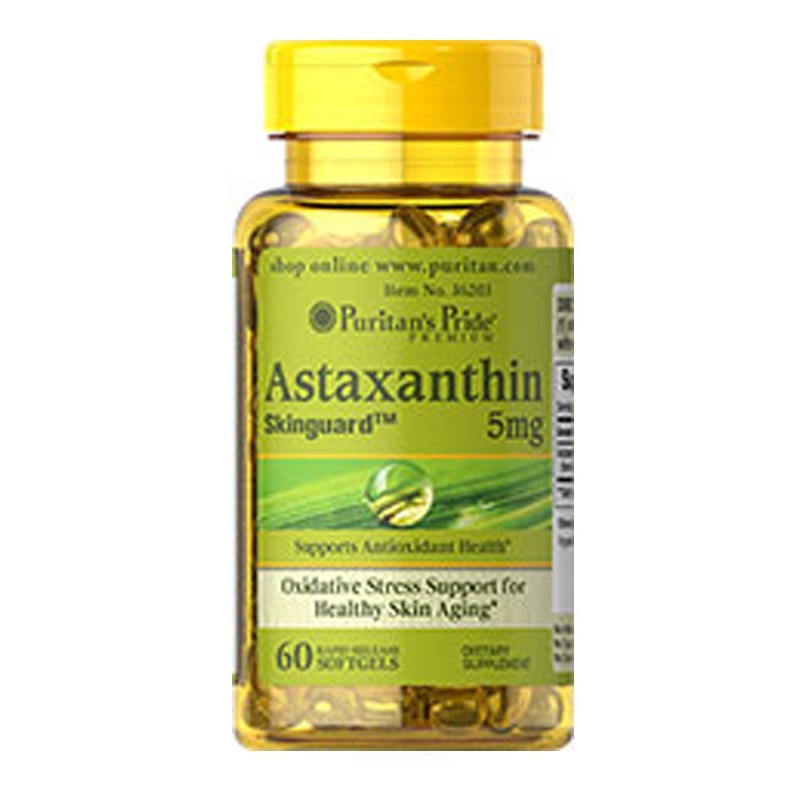 Puritan's Pride Astaxanthin 5 mg / 60 Softgels