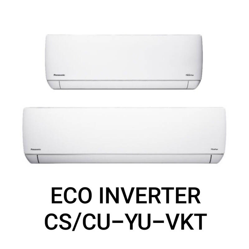 Panasonic แอร์ติดผนัง รุ่น Eco Inverter ขนาด 9000-24000 BTU  (พร้อมติดตั้ง)