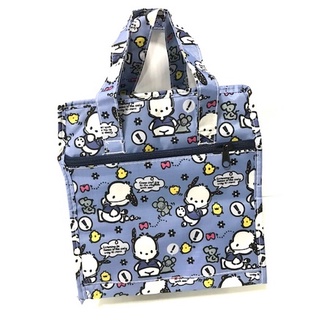 POCHACCO PP กระเป๋าเก็บอุณหภูมิ มีช่องซิปด้านหน้า ผ้าร่มกันน้ำ ลาย POCHACCO PP ขนาด 23x14x25 CM งานสวย     8118 SHOP