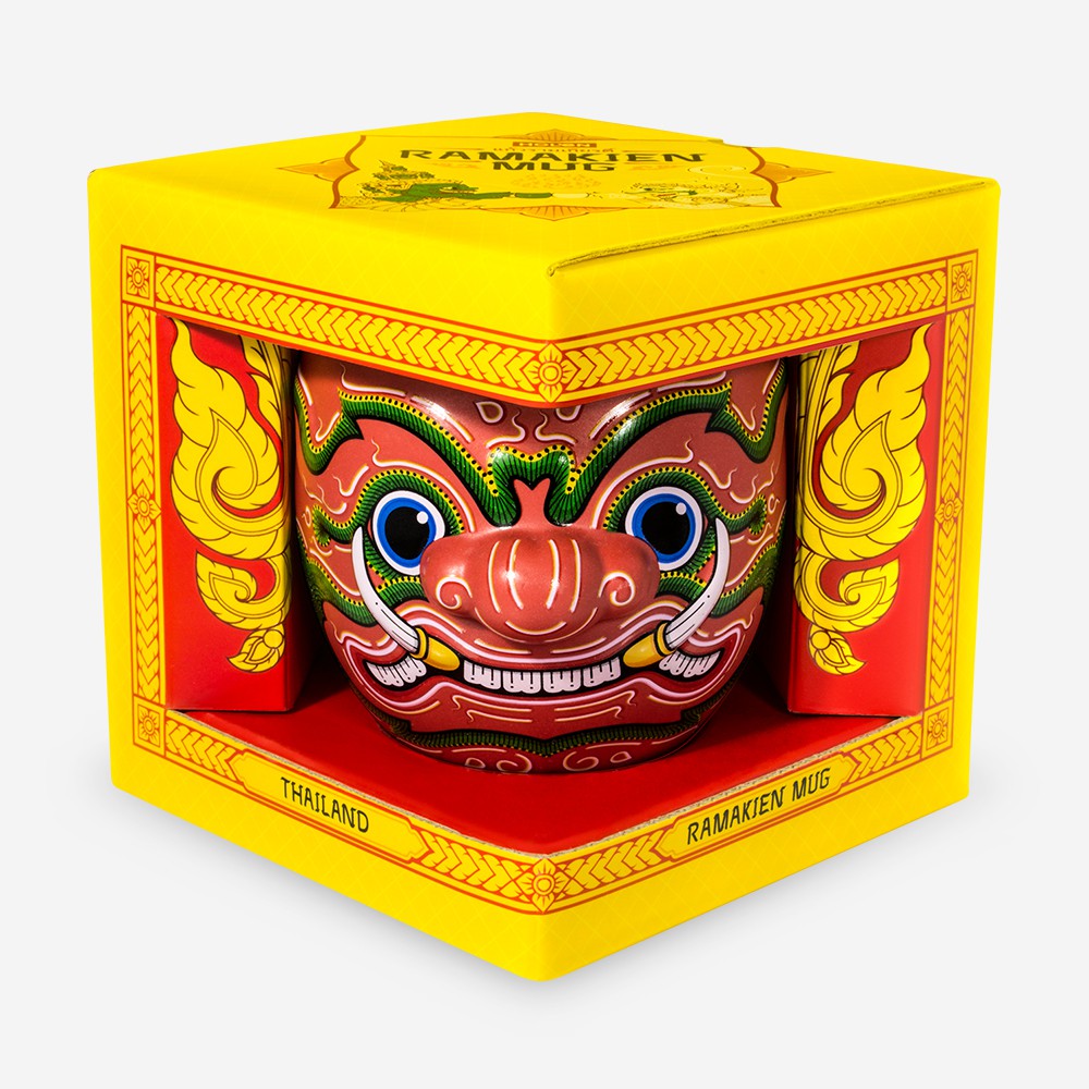 แก้วมัครามเกียรติ์   Ramakien Mug - TAPANASOON (แก้วรามเกียรติ์ทัพนาสูร)