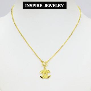 Inspire Jewelry สร้อยคอพร้อมจี้ และถุงกำมะหยี่