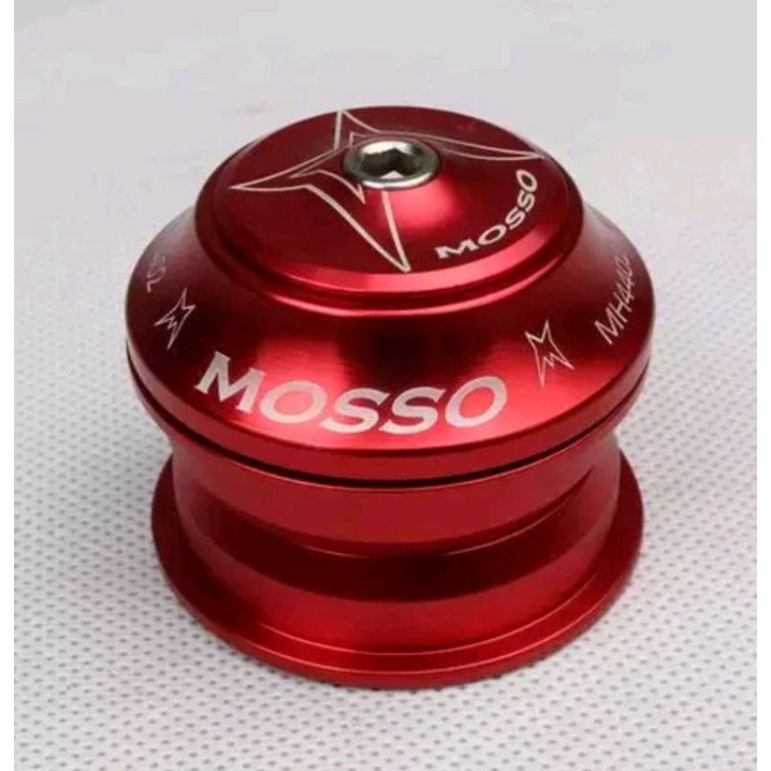 Merah Mosso ชุดหูฟัง Oversize 44 มม . แบริ ่ งปิดผนึกชุดหูฟังจักรยานกรอบ OS สีแดง