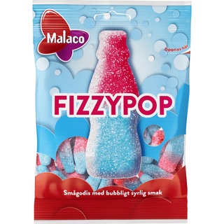 Malaco Fizzypop 80g / Fizzy Pop&amp;Co Sour Candy Cloetta