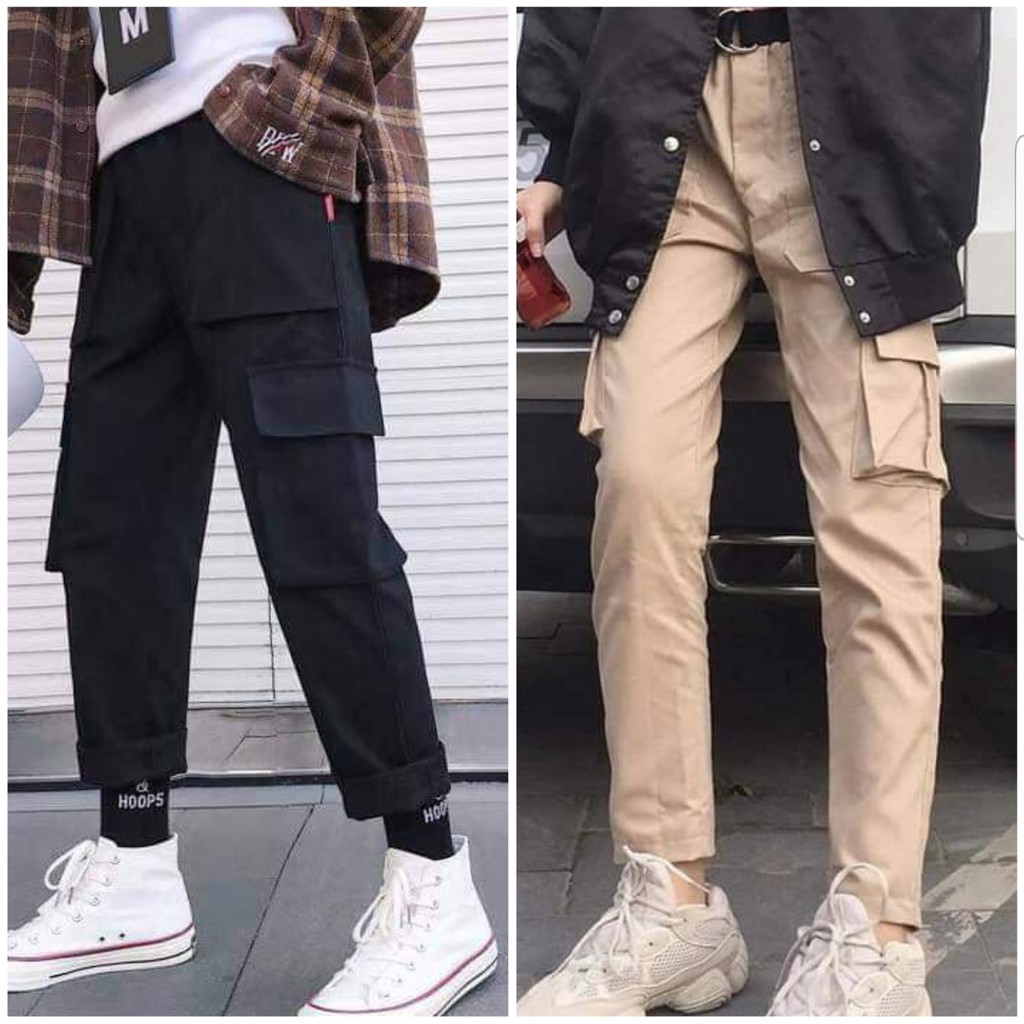 BOX PANTS KAKI PANTS - BOX PANTS UNISEX ️ ️ ผู้ชายและผู้หญิง unisex