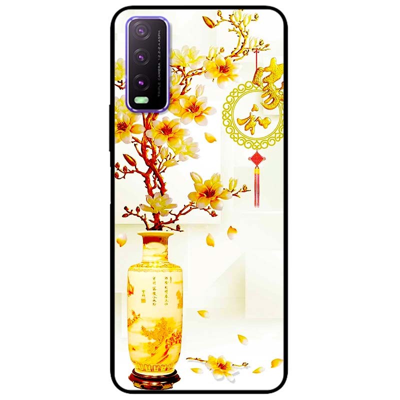 เคสสําหรับ Vivo Y20 ( Y20s ) - Y12s - Y21 - Y21s - Y33s - Y19 ( U3) รุ่นต้นแอปริคอทสีเหลือง