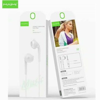 Maimi H7 หูฟัง3.5mm ฟังเพลง+คุยได้ ใช้กับAndroidทุกรุ่น ของแท้💯