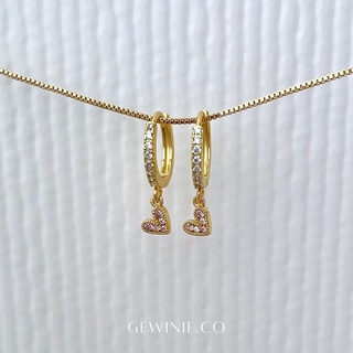 Gewinie.co - LOVE earrings ต่างหูหัวใจ