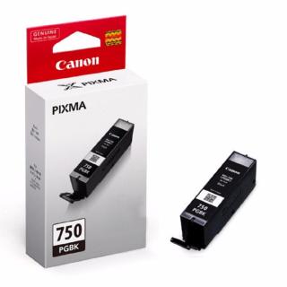 Canon PGI-750PGBK หมึกแท้ สีดำ จำนวน 1 กล่อง ใช้กับพริ้นเตอร์อิงค์เจ็ท Canon PIXMA IX6770/6870/IP8770/7270, MG5570/5470/