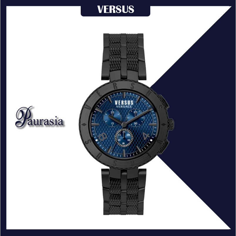[ของแท้] Versus by Versace นาฬิกาข้อมือ ผู้ชาย รุ่น VERSUS S7620-0017 LOGO GENT BLUE DIAL SS BRACELE