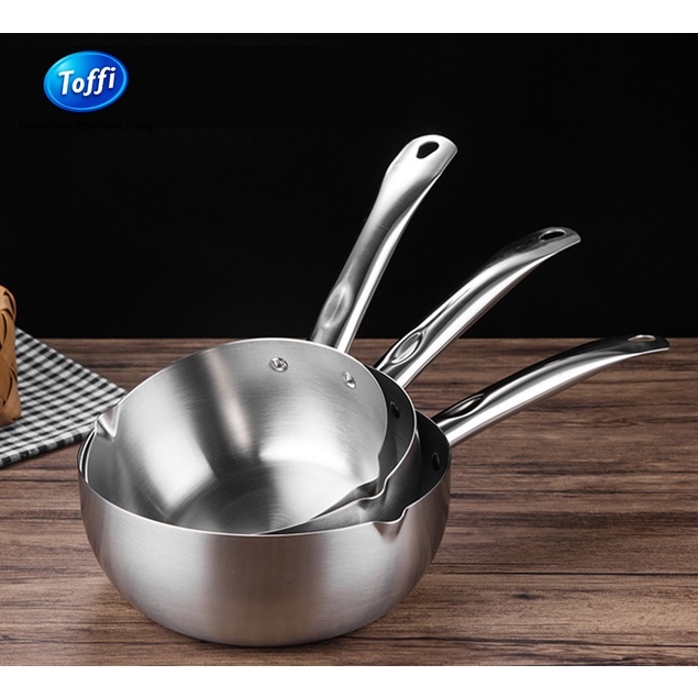 Toffi Saucepan กระทะทําอาหารสแตนเลส (18/20/22ซม.) - C8900