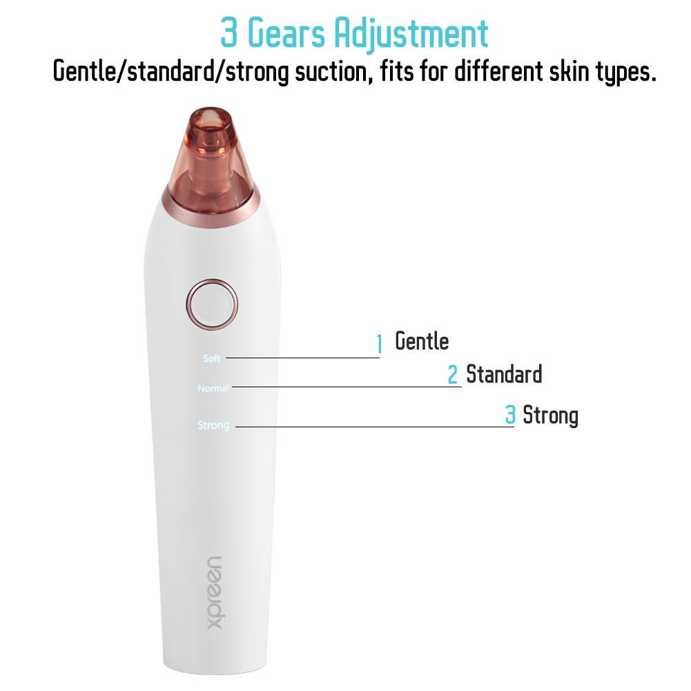 Electric Blackhead Vacuum Acne Remover Face Skin Pimple Pore Cleaner ...