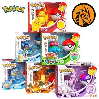 🔥พร้อมส่ง🔥โมเดล โปเกมอน Pokemon งานลิขสิทธิ์แท้ Zhuang Chen มีเฉพาะในเอเชีย ขยับข้อต่อได้+แปลงร่างในโปเกบอลได้ด้วยครับผม