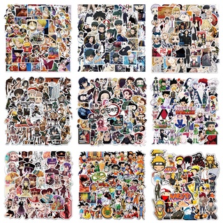 สติกเกอร์ ลายการ์ตูนอนิเมะ One Piece Naruto Haikyuu Demon Slayer Tokyo Revengers HUNTER×HUNTER Jujutsu Kaisen สําหรับติดตกแต่ง