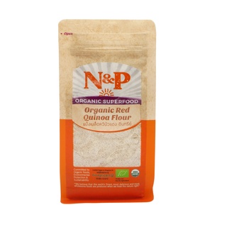 N&amp;P Organic แป้งควินัวแดงออร์แกนิค ปริมาณ 250 กรัม Organic Quinoa Red Flour 250 g