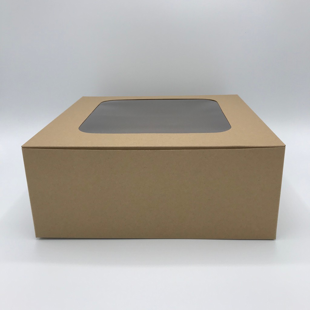 Treebox กล่องเค้ก 2 ปอนด์ทรงมาตรฐาน 24.5*24.5*10 สีคราฟท์(แพค 10 ชิ้น)