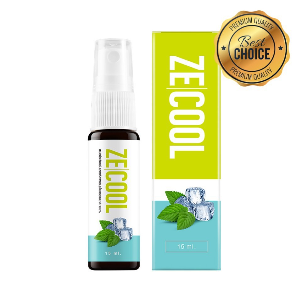 Zecool Natural Herbs Extract Mouth Spray Ze Cool ซีคูล สเปรย์ ระงับกลิ่นปาก สมุนไพรธรรมชาติ ขนาด 15 ml 17121