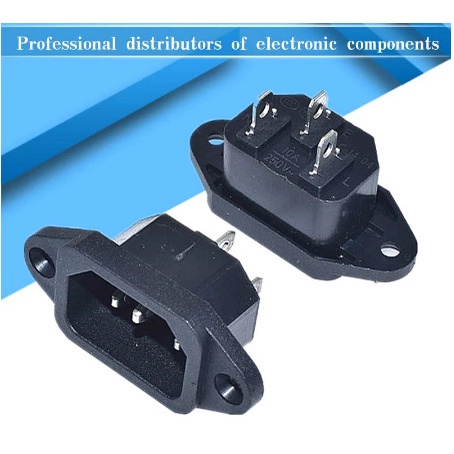 3 รู สายไฟ AC ปลั๊กไฟพิน PSU คอมพิวเตอร์ PC CPU อะแดปเตอร์