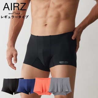 Direct from Japan GUNZE BODY WILD Boxer Briefs M-LL AIRZ Cut-off Unexperienced openness with no waist rubber Front closing Mens