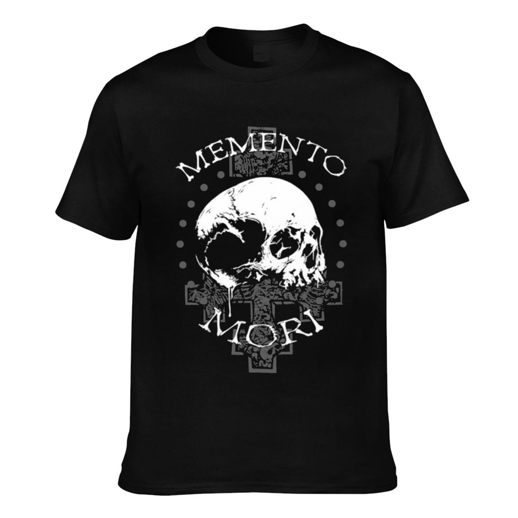 เสื้อยืดผ้าฝ้ายผู้ชาย Memento Mori