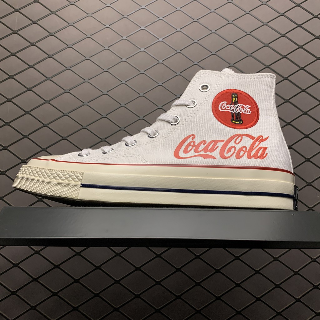 โคคาโคล่า x พูดคุย 1970s Coca-Cola Co-แบรนด์ edglows รองเท้าผ้าใบสบาย ๆ