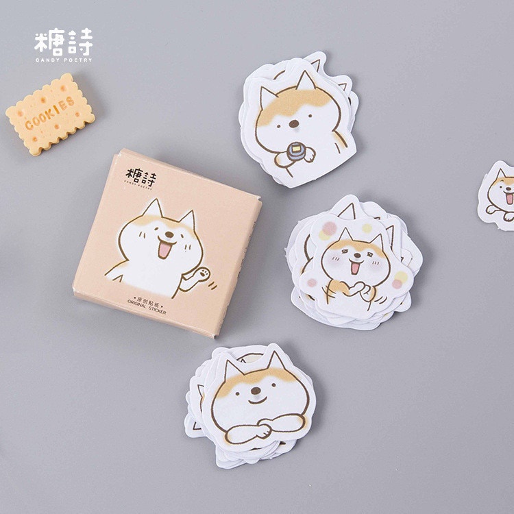 [PER Box] Aesthetic Tumblr Deco Scrapbook Bojo Diary DIY สติ๊กเกอร์ Shiba Inu SAFA STORE