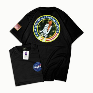 Nasa H &amp; M Premium เสื้อยืดลําลองแขนสั้นคอกลมพิมพ์ลาย Nasa H &amp; M