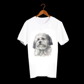 เสื้อลายหมา DHD004 Havanese เสื้อยืด เสื้อยืดลายหมา เสื้อยืดสกรีนลายหมา