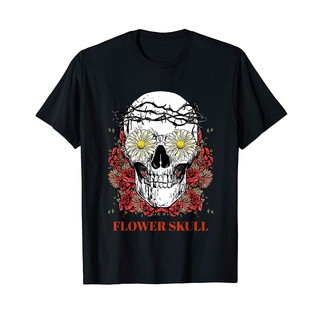 Fsd11ew2e เสื้อยืด ผ้าฝ้าย พิมพ์ลาย Sugar Flowerkull Mexico Day Of The Dead สําหรับผู้ชาย RT645E65TER14455