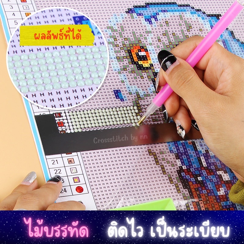 พร้อมส่งจากไทย ไม้บรรทัด แผ่นตารางจัดระเบียบครอสติสคริสตัล อุปกรณ์เสริม