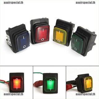 【aaairspecial】สวิตช์โยก 4 Pin 12V LED กันน้ํา สําหรับรถยนต์ชั่วขณะ