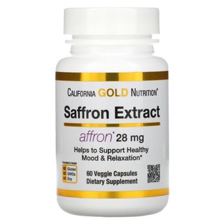 New⚡️PreOrder⚡️🇺🇸 California Gold Nutrition, Saffron Extract with Affron, 28 mg, 60 Veggie Capsules🇺🇸