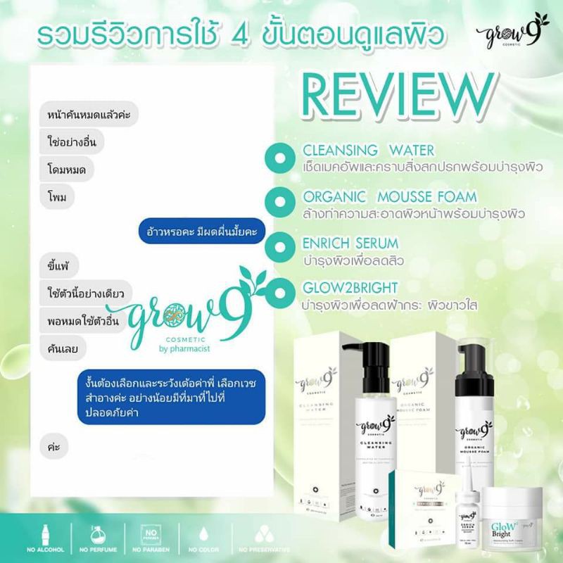 ENRICH SERUM GROW9 เซรั่มลดสิว คุมมัน กระชับรูขุมขน สูตรตำรับเภสัชกร ราคา ถูกที่สุด ดีลบีเคเค แกลเลอรีภาพที่ 6