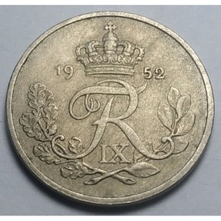 เดนมาร์ก (Denmark), ปี 1948-1960, เหรียญ 25 Øre, Frederik IX