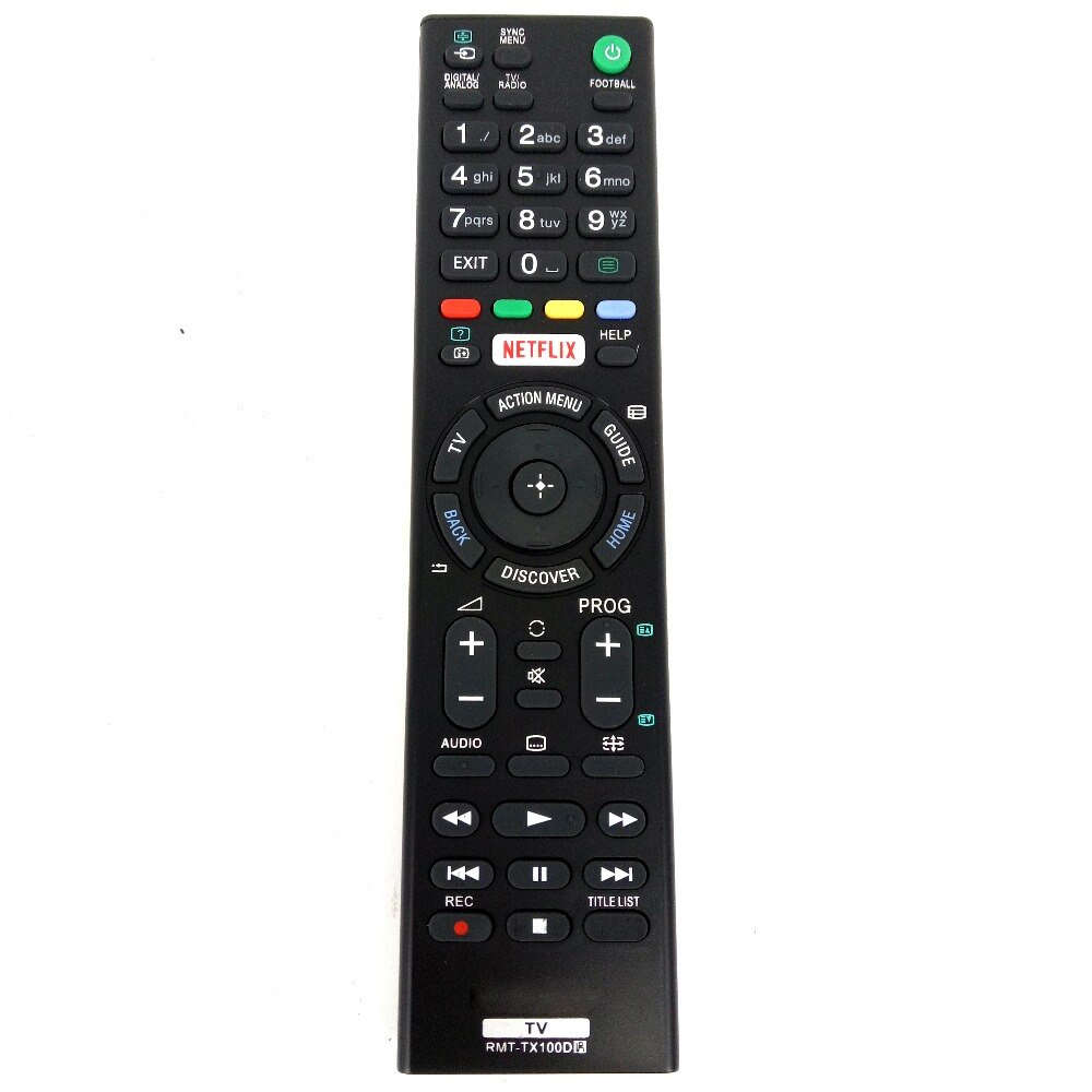 Rmt-tx100d สําหรับ Sony 4K HDR พร ้ อม Android TV Remote NETFLIX LED TV สําหรับ KD-43X8301C KD-55XD8599 Fernbedienung