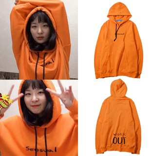 เสื้อฮู้ดสีส้ม แบบซึลกิ Red velvet Seulgi