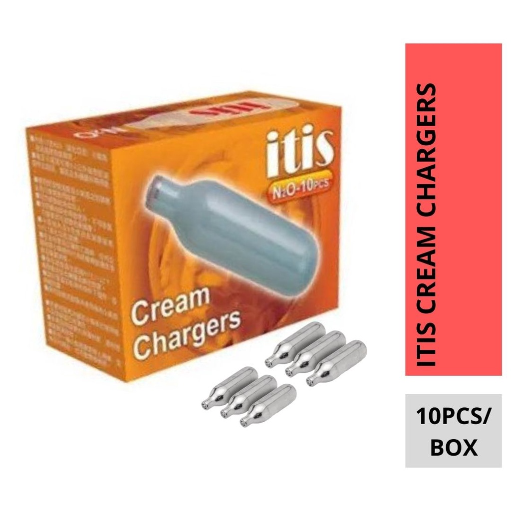 ITIS WHIPPED CREAM CHARGER / 10 BULBS / N2O GAS CREAM CHARGER