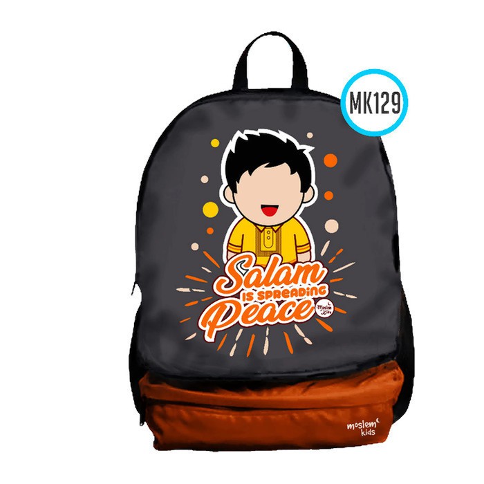 กระเป๋าเป้สะพายหลังโรงเรียนประถมศึกษา Small Bagpack Bag Back Pack Muslim Kids Salam is Peace