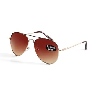 AJ Morgan Vegas Sunglasses Gold-Black, Brown Lens แว่นกันแดดสีดำ-ทอง เลนส์น้ำตาล