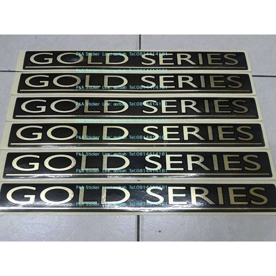 สติ๊กเกอร์งานสกรีน GOLD SERIES สำหรับติดข้างท้ายรถ ISUZU D-MAX GOLDSERIES ราคาต่อ 1คู่ เทียบแท้95%