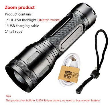 ไฟฉาย Led Cree xhp50 xhp70 แบตเตอรี่ลิเธียม 32650 ในตัว USB ชาร์จโดยตรง Power Bank กลางแจ้งที่มีประสิทธิภาพแสงแฟลช – โปรปัง