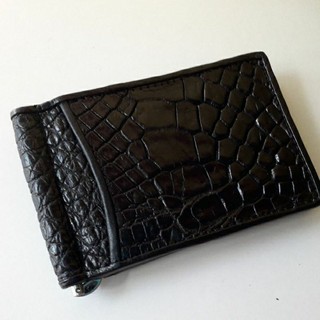 crocodile clipmoney Black  color  กระเป๋าธนบัตรหนีบแบงค์