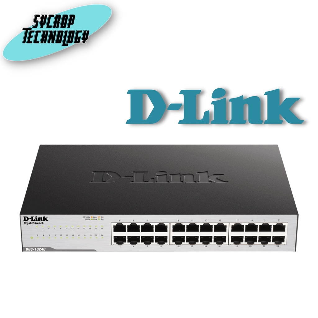 D-Link DGS-1024C 24-Port 10/100/1000Mbps Unmanaged Switch