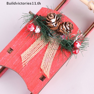 Buildvictories11 จี้ไม้ รูปต้นคริสต์มาส สําหรับตกแต่งเทศกาล